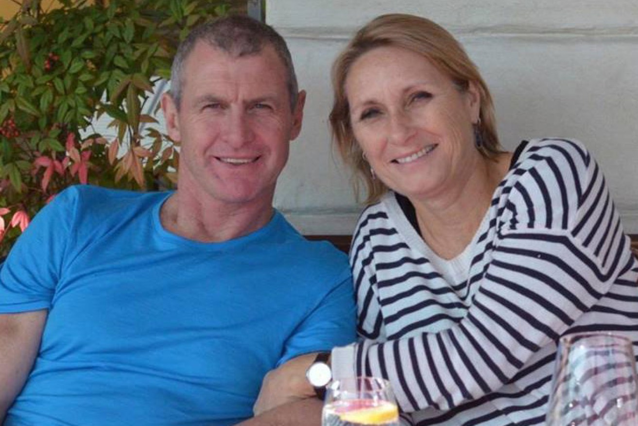 Phil Walsh with wife Meredith.