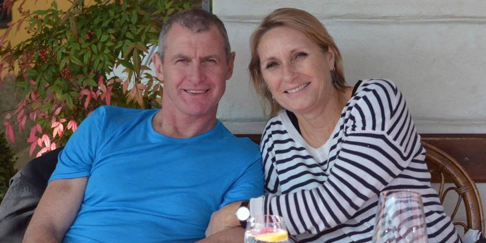 Phil Walsh with wife Meredith.