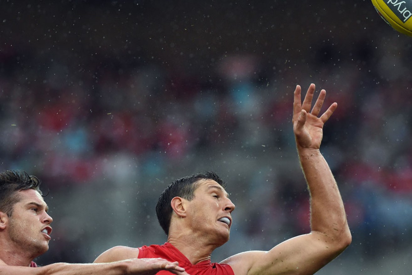 The hand of Kurt: the fickle finger of fate has again denied him the chance to play against the Crows.