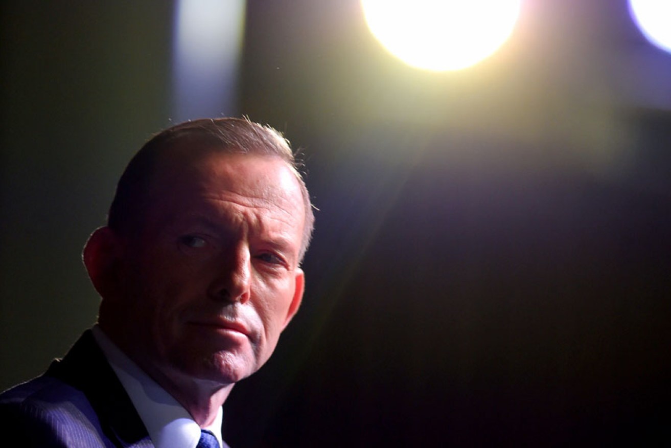 Former Prime Minister Tony Abbott warns a split would doom the Liberal Party. AAP image
