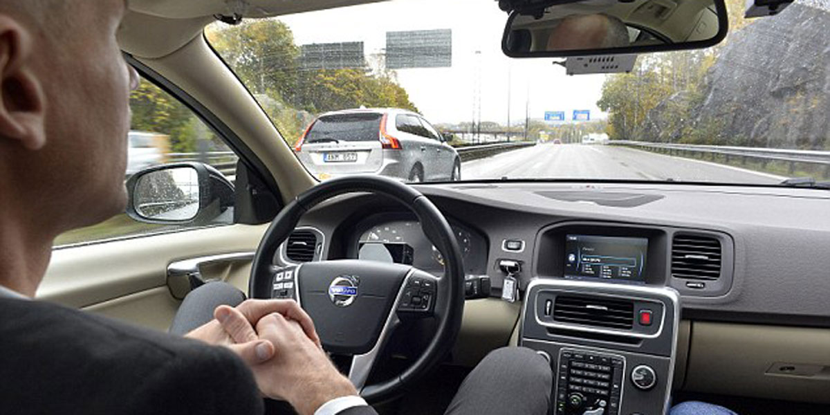 A Volvo driverless car in action. Image: supplied