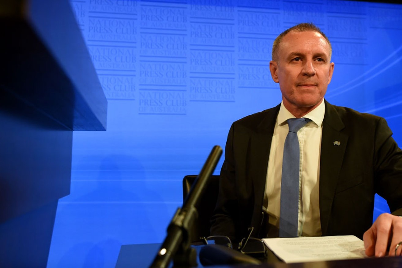 Jay Weatherill at the National Press Club yesterday.
