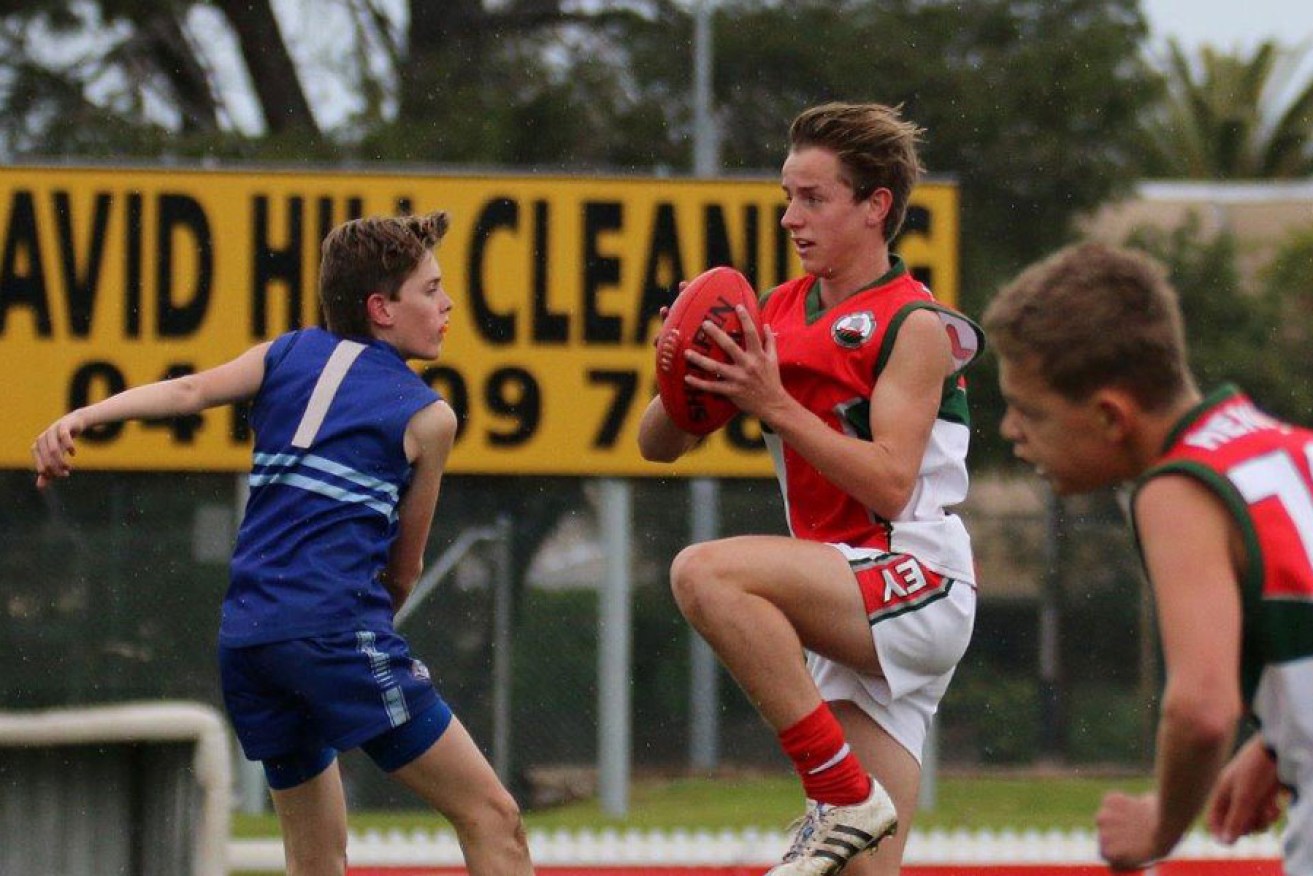 Jackson Mead in action for Henley High School. Photo: Peter Argent