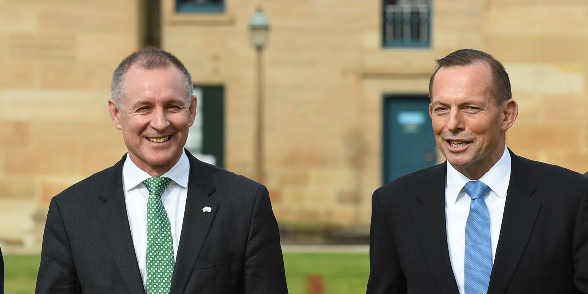 Jay Weatherill and Tony Abbott have dropped the political hostility. AAP image