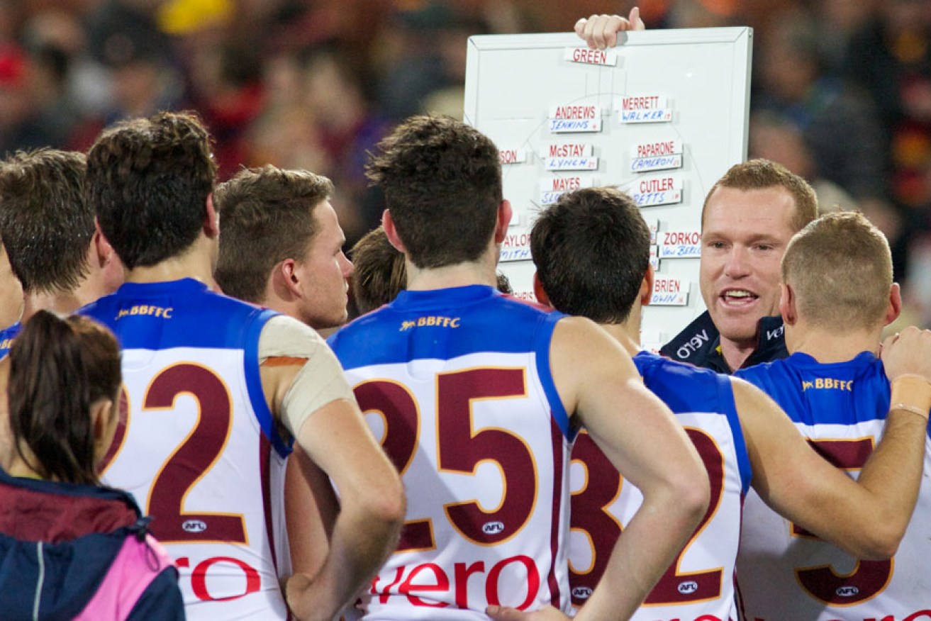 Will Brisbane coach Justin Leppitsch be the next victim of Adelaide Shellacking Syndrome? Photo: Michael Errey/InDaily