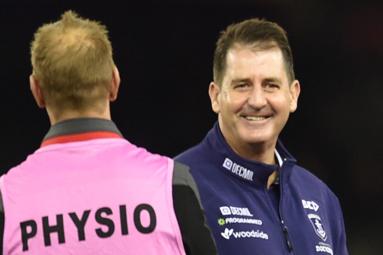 Under AFL rules Fremantle coach Ross Lyon is able to rest players to manage fatigue or injuries.