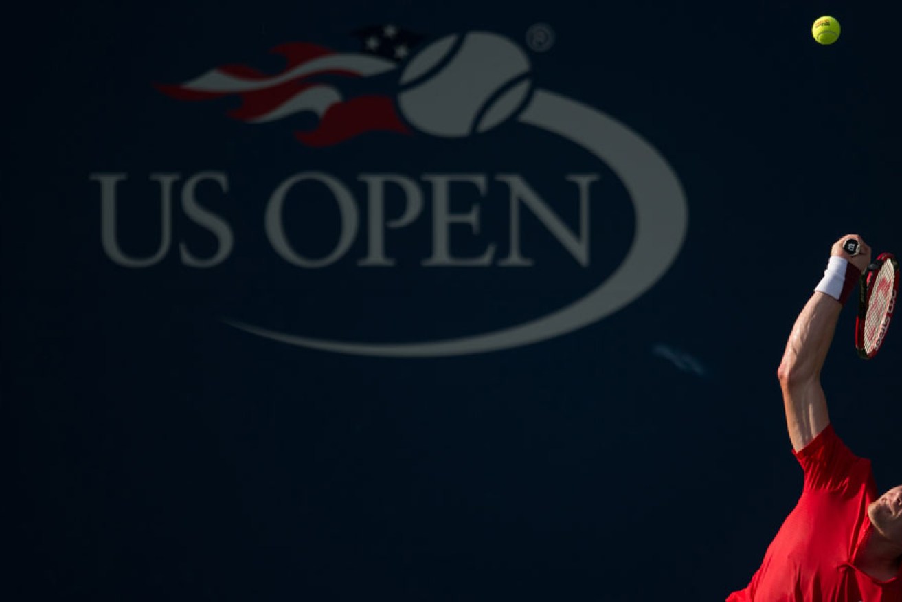 Kyle Edmund during qualifying for the US Open.