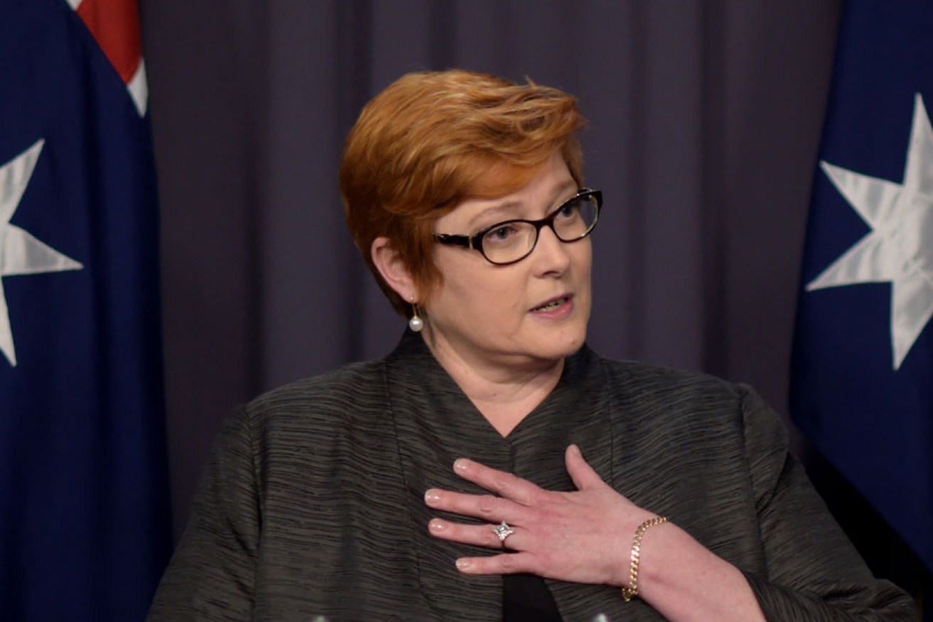Defence Minister Marise Payne. AAP image