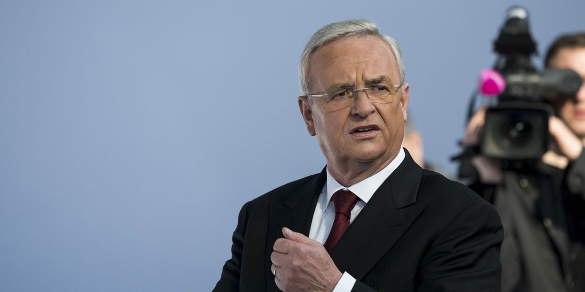 Martin Winterkorn, CEO of Volkswagen, has quit. AFP image