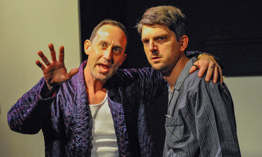 Marc Clement as Alfie with Sean Hilton as fellow patient Harry in MBM’s production of Alfie.