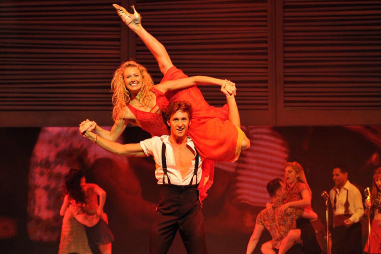 Maddie Peat and Kurt Phelan in Dirty Dancing.