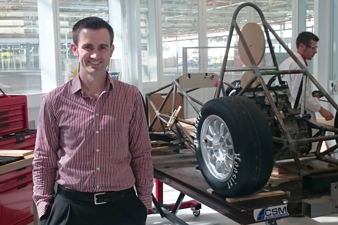 Flinders lecturer Dr Stuart Wildy is leading research efforts across the University to build a next-generation electric car to compete in the 2017 World Solar Challenge. 