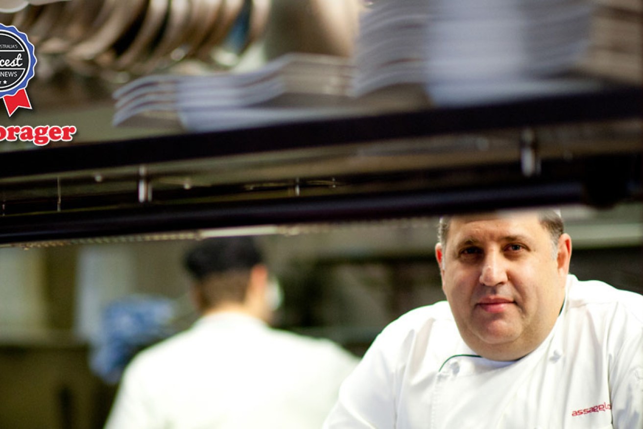 New chef at The Stag hotel Camillo Crugnale during his time at Assaggio. Photo: Nat Rogers/InDaily