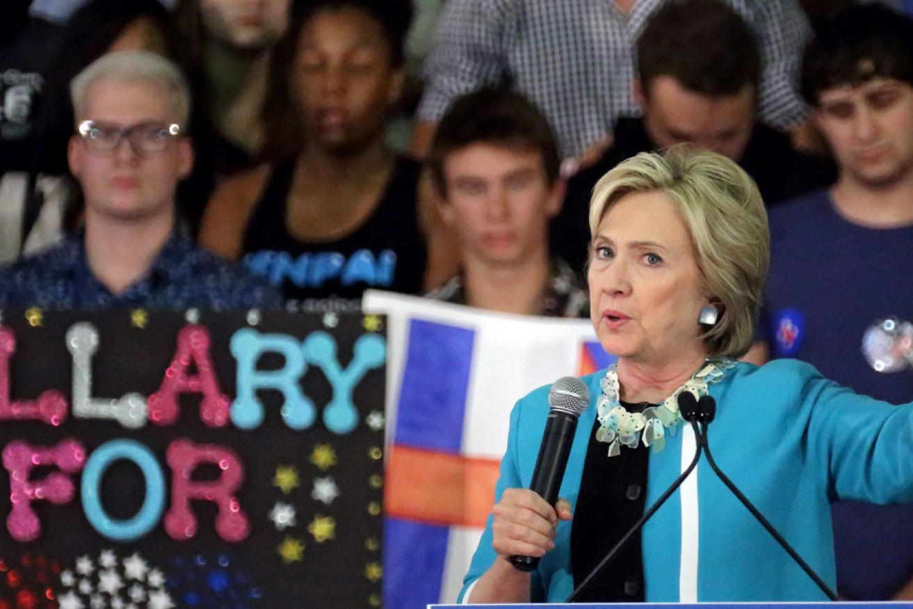 Hillary Clinton campaigning in Florida last week. EPA photo
