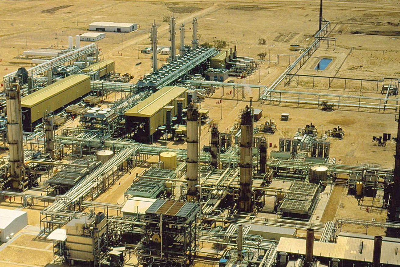 The Santos gas plant in Moomba, South Australia. Supplied image