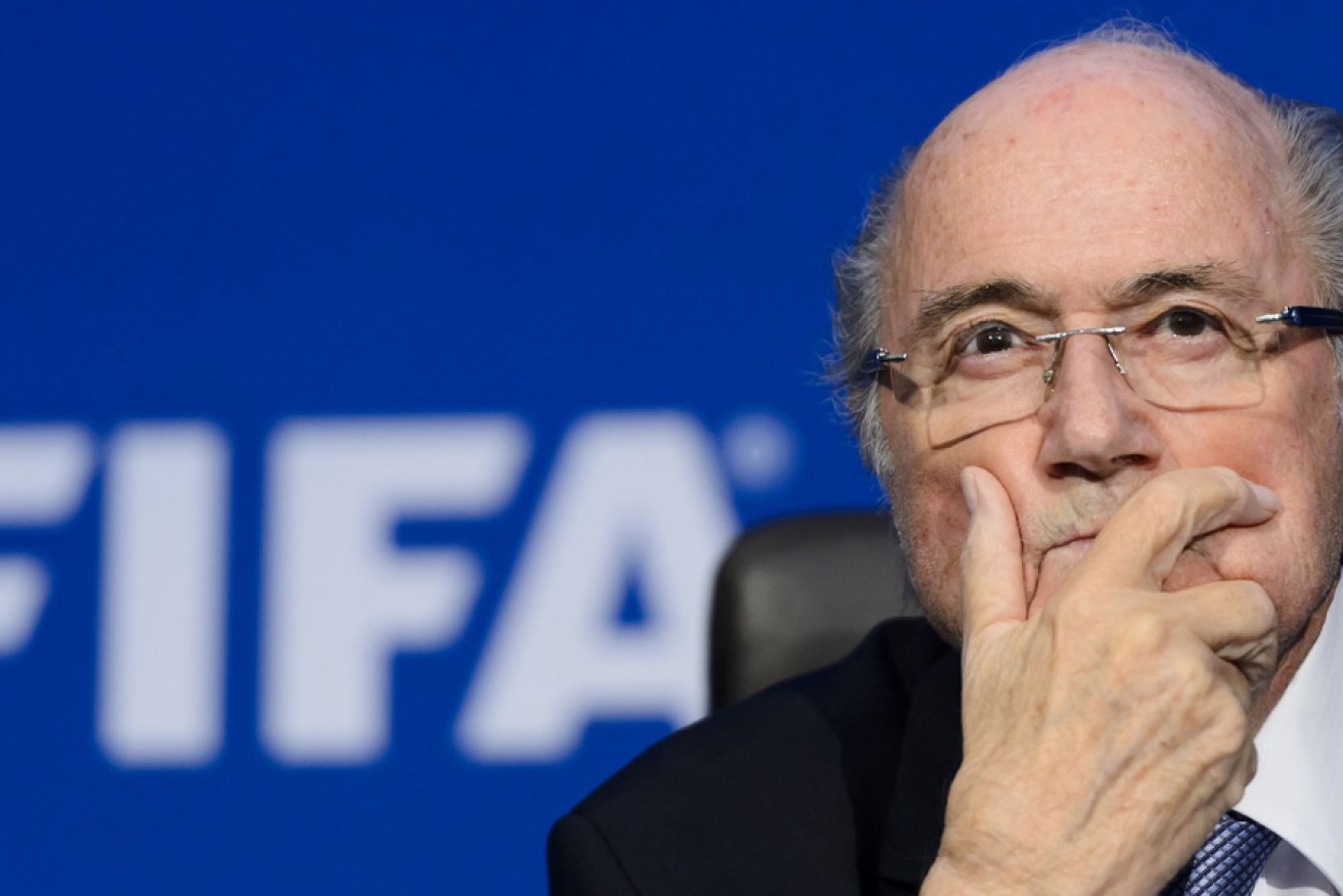 Besieged FIFA president Sepp Blatter. 