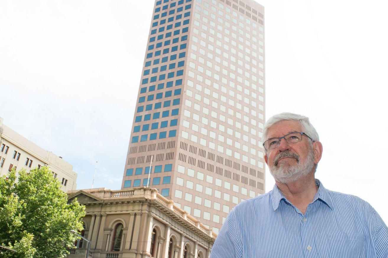 Keith Conlon revisits the old State Bank building on King William St. 