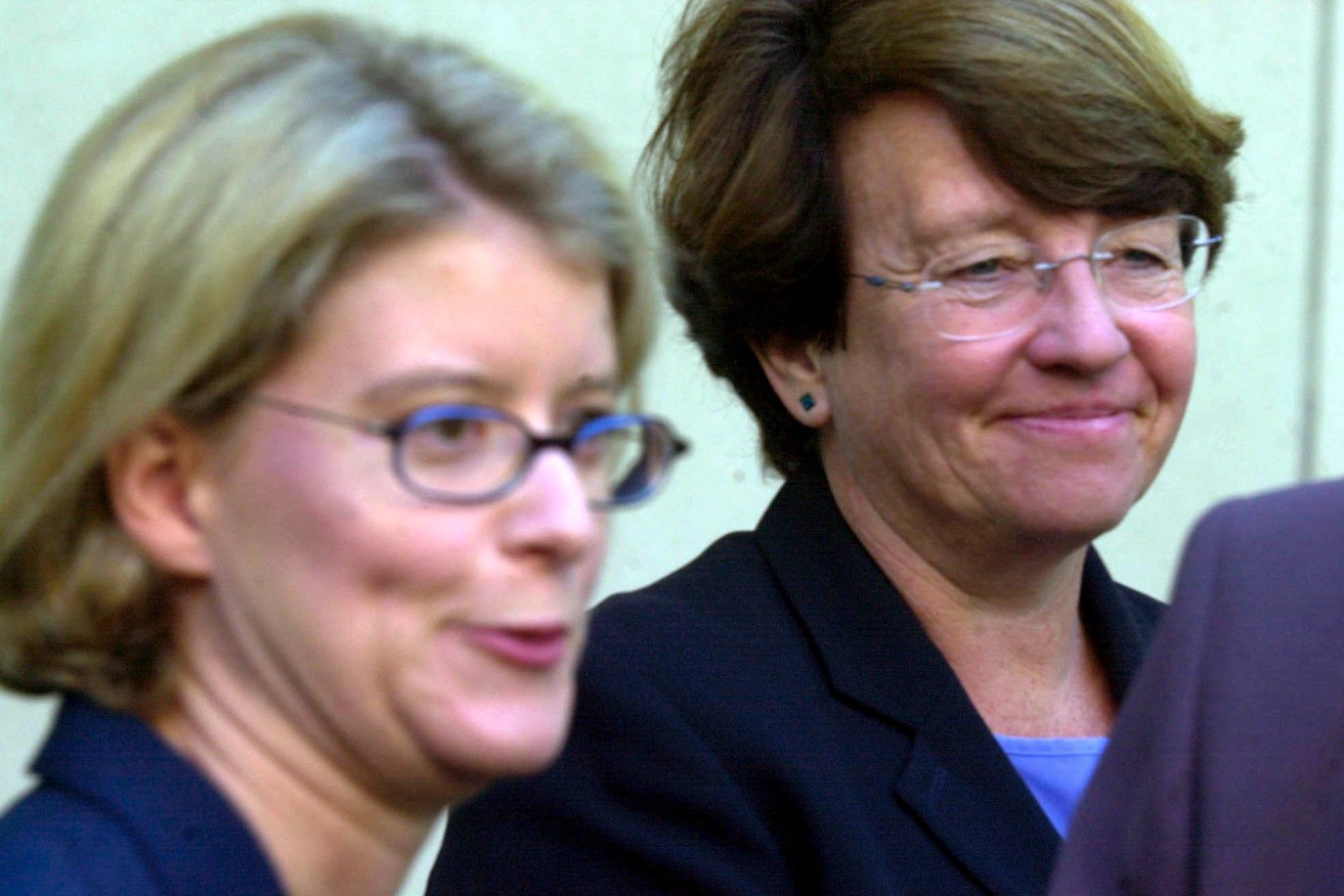 "It was plain nonsense": then-Democrats leader Meg Lees flanked by Natasha Stott Despoja in 2001.