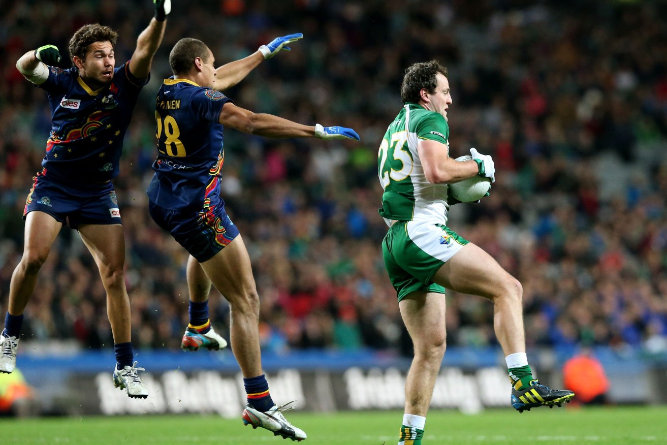 Ireland in the process of thrashing Australia during the International Rules Series match at Croke Park in 2013. Photo: Brian Lawless/PA Wire