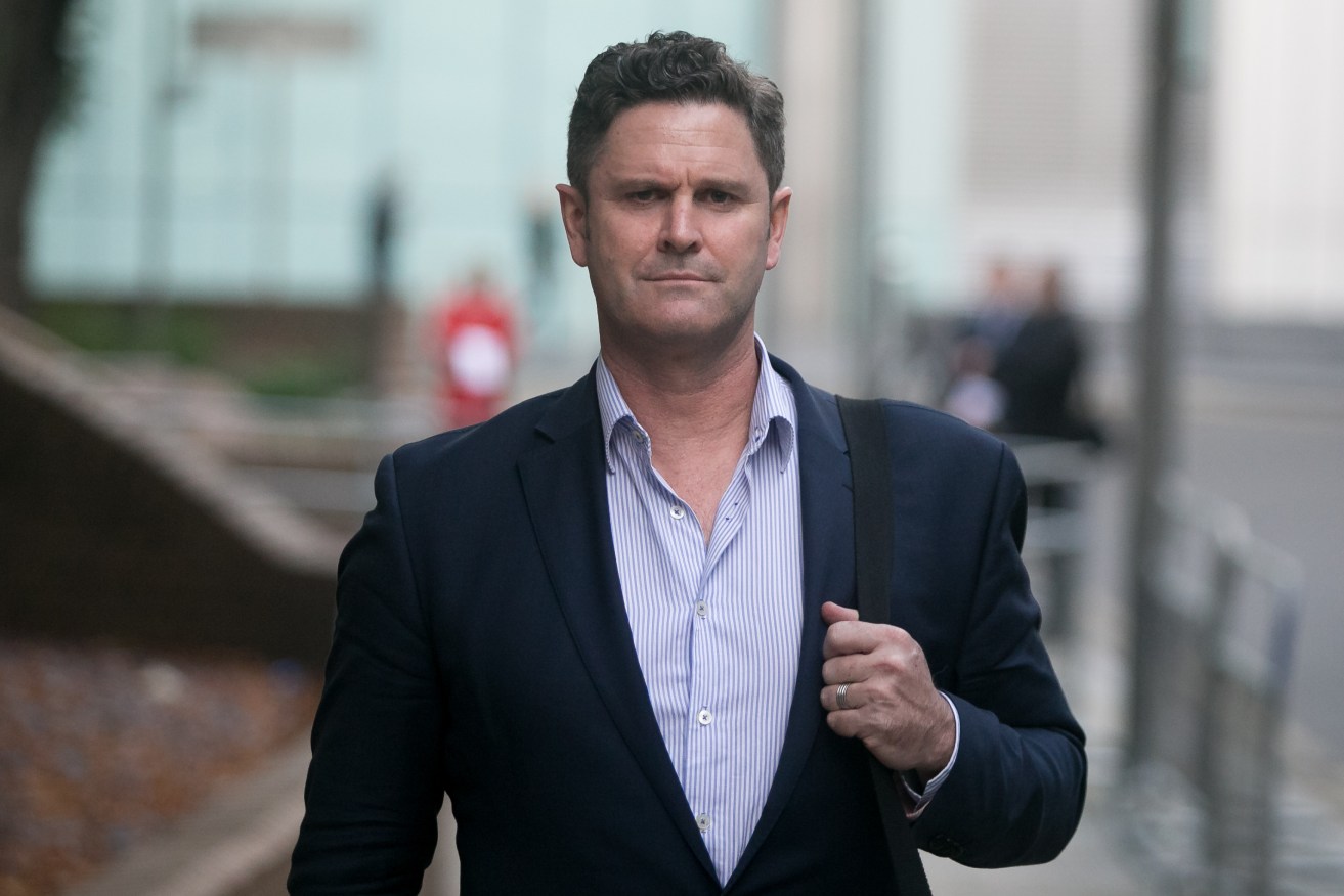 Former New Zealand cricketer Chris Cairns leaves Southwark Crown Court in London, where he is on trial for perjury.