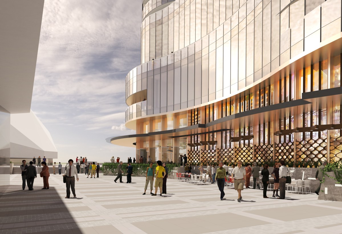 An artist's impression of the upgraded casino exterior.