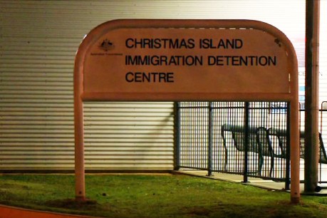 Riot police restoring order on Christmas Island