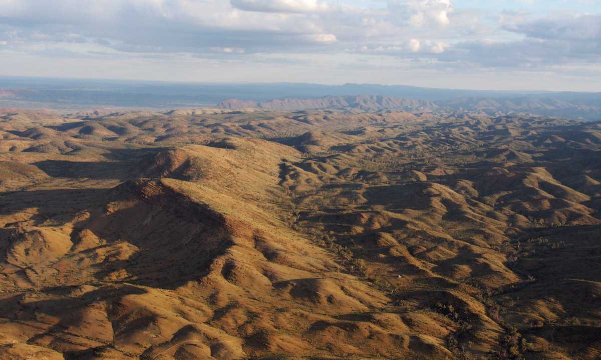 An aerial photo of Arkaroola, South Australia. Photo: Bob Brown/Paul Taylor