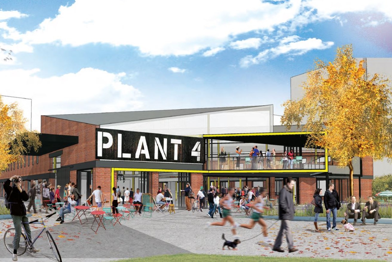 Contracts have been awarded to help create Bowden's "Plant 4" retail precinct.