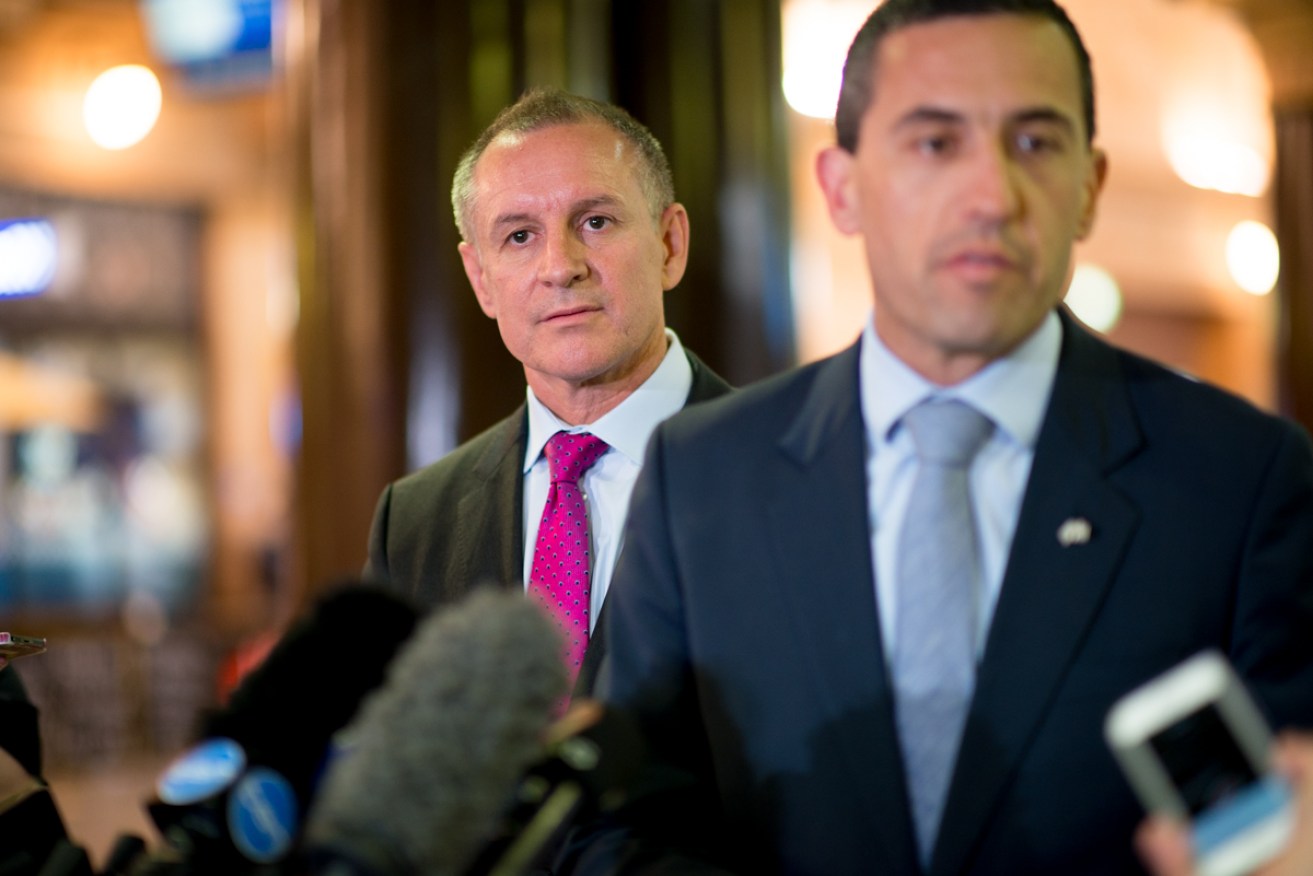 Jay Weatherill and his Treasurer Tom Koutsantonis have both been praised by federal Treasurer Scott Morrison. Photo: Nat Rogers/InDaily