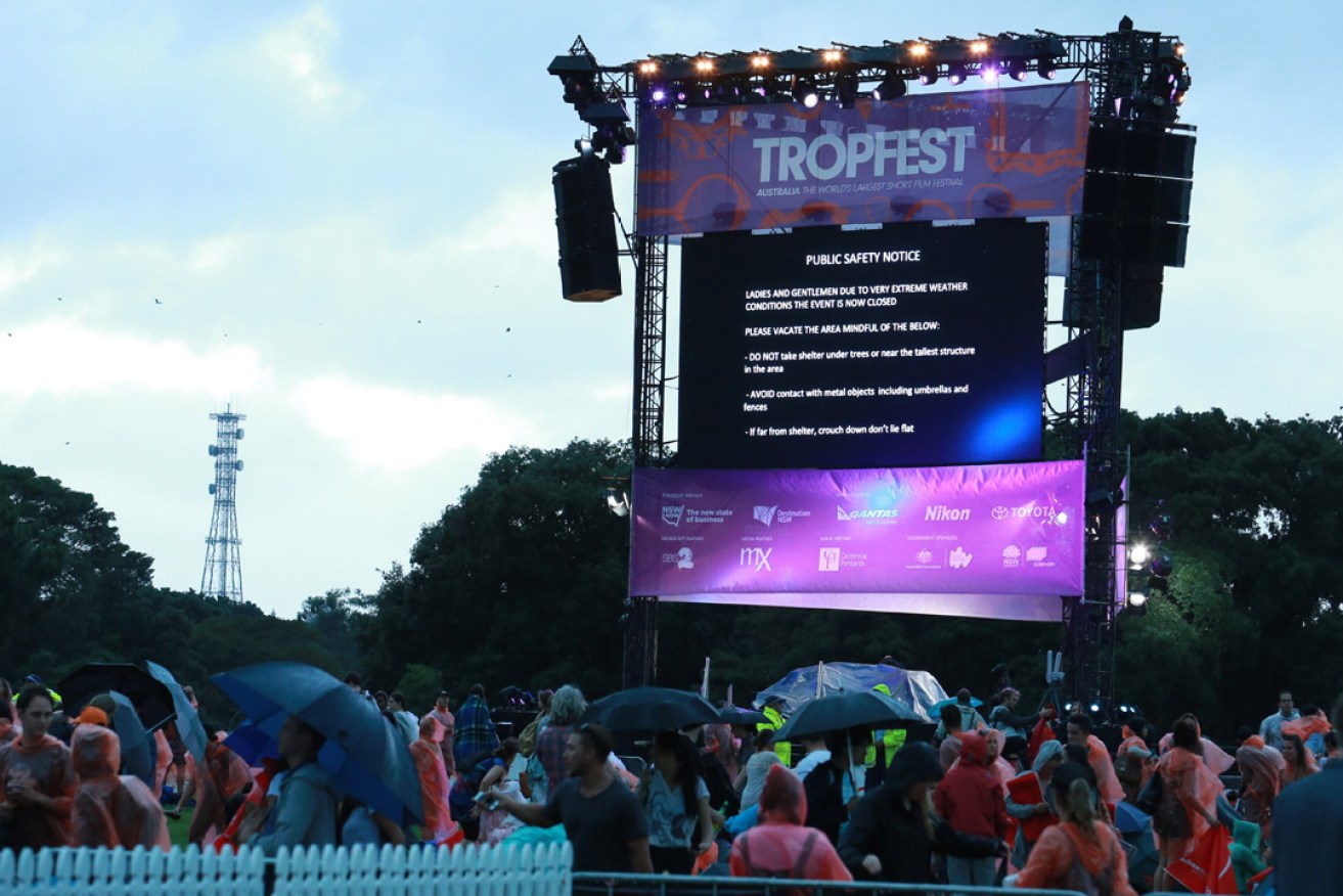 Clouds over Tropfest: the scene at last year's event. 