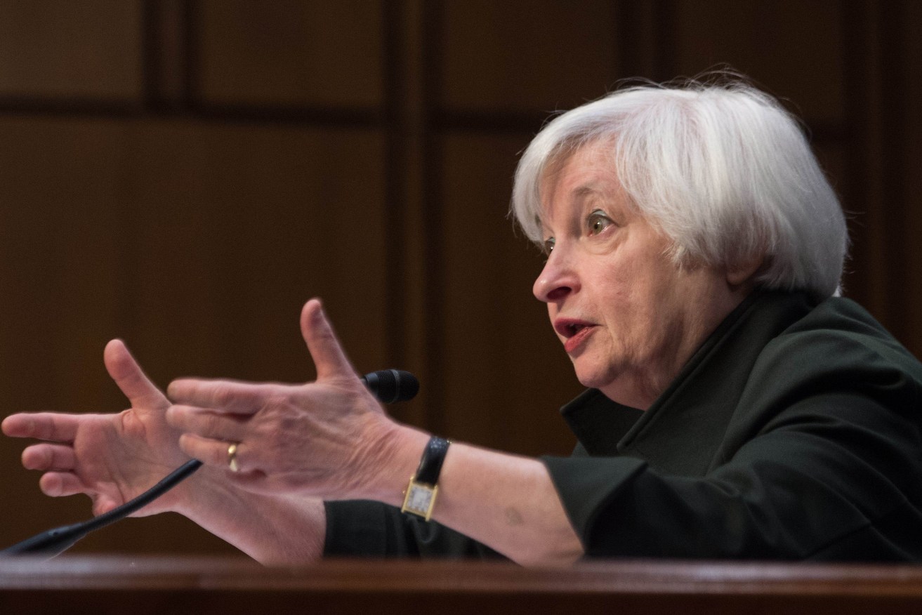 Chair of the US Federal Reserve Janet Yellen. AFP PHOTO/NICHOLAS KAMM