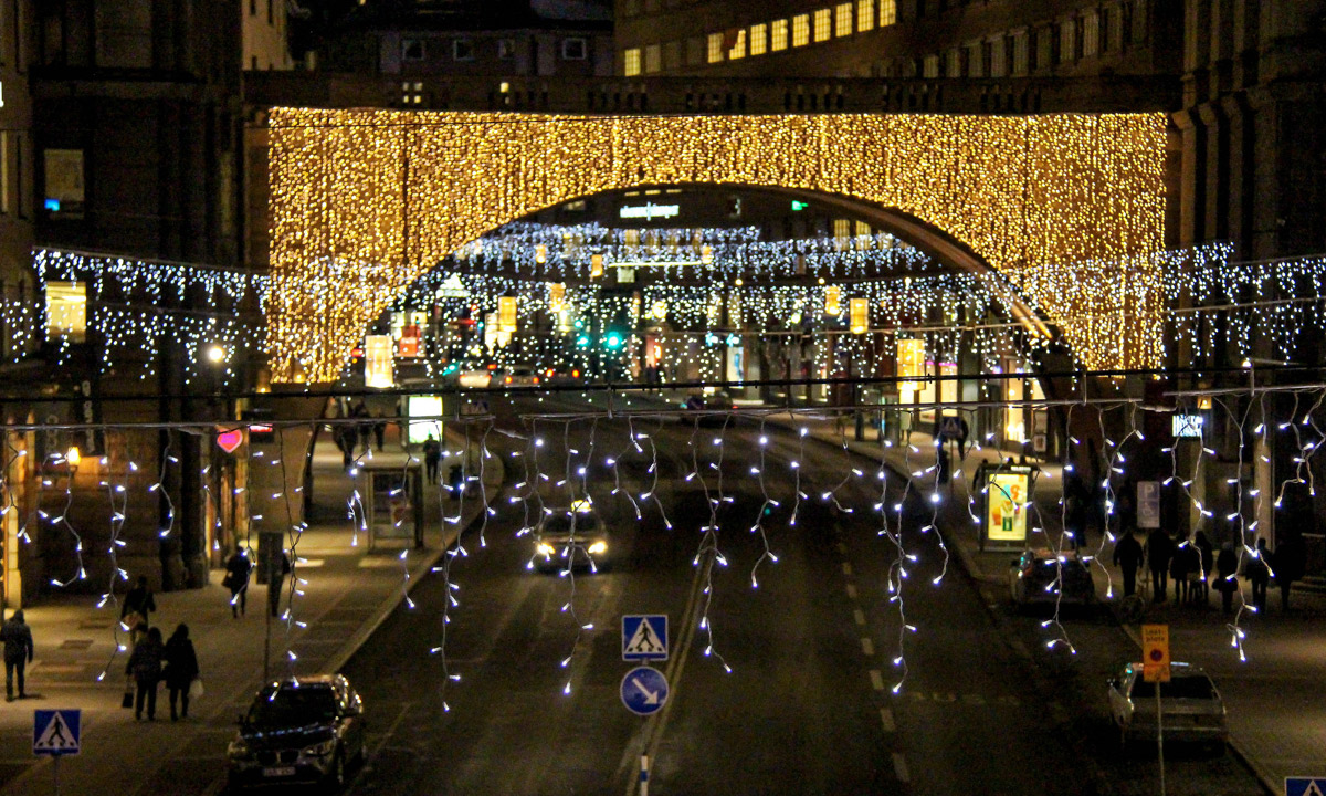 Stockholm lights up at Christmas. Photo: Susanne Nilsson