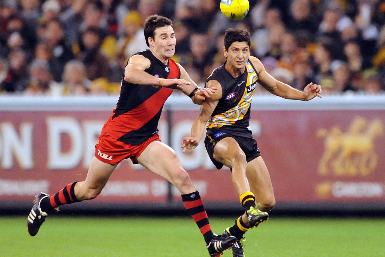 Henry Slattery in his Essendon playing days. Photo: Joe Castro, AAP.