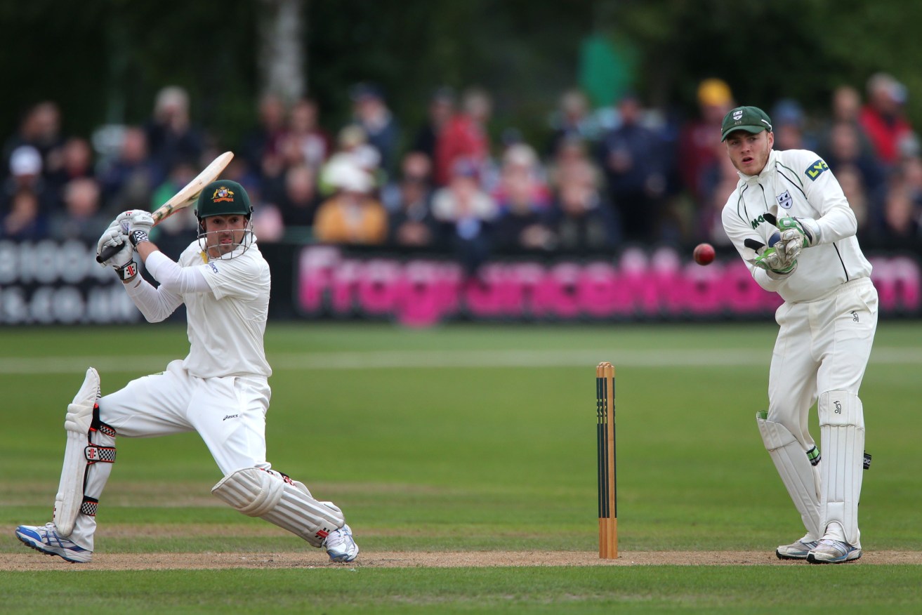 Ed Cowan plies his trade against Worcestershire ahead of the ill-fated 2013 Ashes campaign. Photo: Nick Potts, PA Wire.