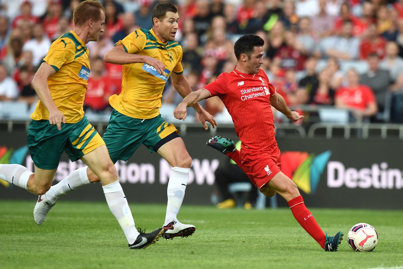 Luis Garcia, pictured during this month's Liverpool Legends showcase in Sydney, is A-League bound. Photo: Dan Himbrechts, AAP.