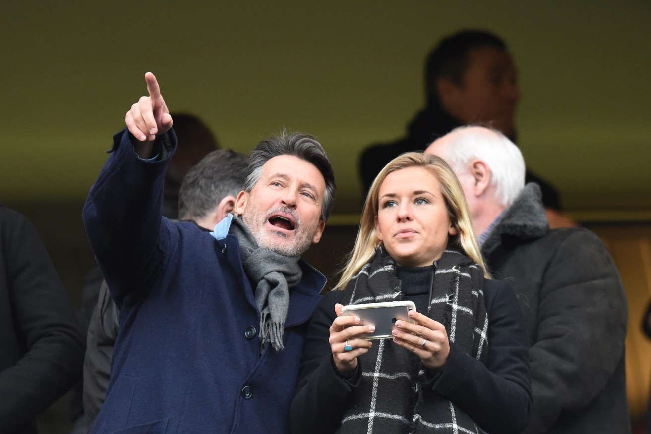 Lord Coe attends an English Premier League match between Chelsea and Everton on the weekend. Photo: FACUNDO ARRIZABALAGA, EPA. 