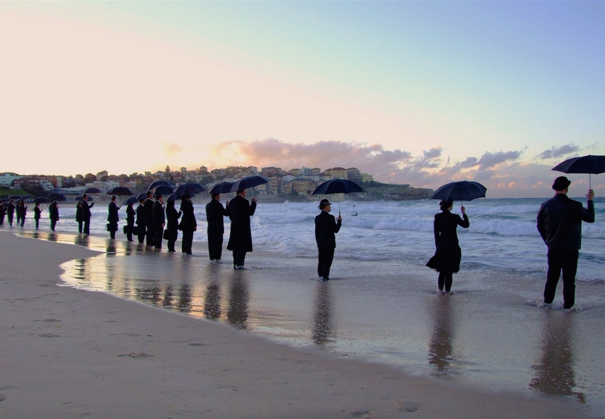 Baines' work uses South Australian beaches to capture scenes of the surreal.