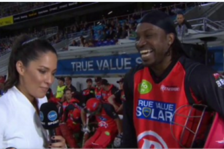 “Don’t blush baby”: Gayle says sorry for “simple joke”