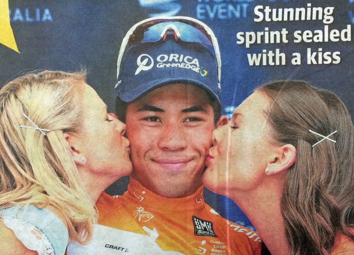 To be fair, not only the media, but the Tour Down Under organisers should be embarrassed by this archaic tradition.