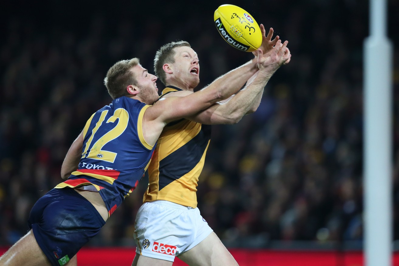 Talia has nullified some of the competition's most feared forwards, among them Richmond's  Jack Riewoldt. Photo: Ben Macmahon, AAP.