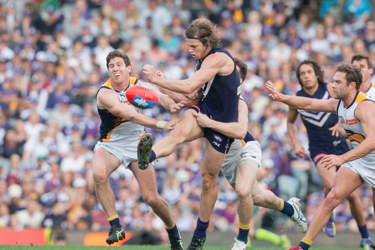 Fremantle and West Coast will both call the new stadium home. Photo: Tonly McDonough, AAP.