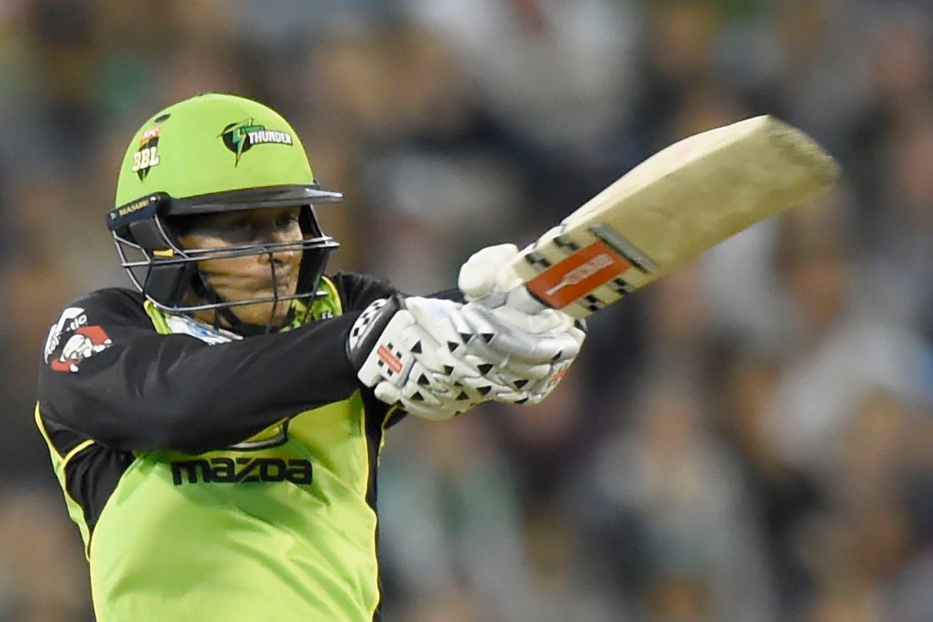 Khawaja starred for the Sydney Thunder during his BBL stint. Photo: Mal Fairclough, AAP.