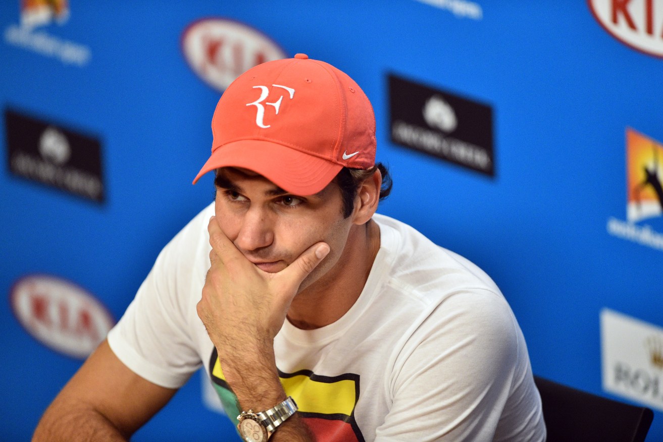 Roger Federer will sit out the remainder of 2016. Photo: Julian Smith, AAP.