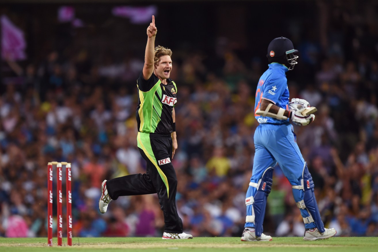 Shane Watson was in sensational form in last month's T20 against India. Photo: Paul Miller, AAP.