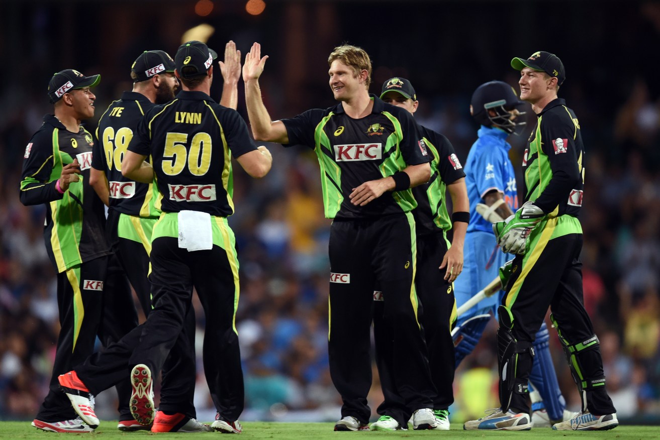 Australia lost the recent T20 series in a whitewash to India, but Chris Lynn believes the BBL has been a good warm-up for the likes of Shane Watson. Photo: Paul Miller, AAP.