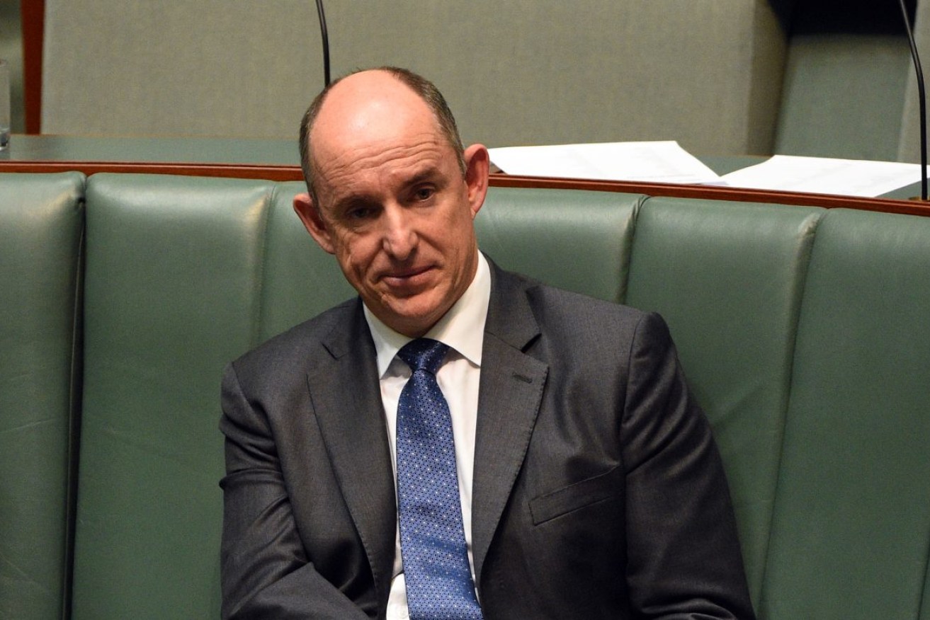 Stuart Robert in Parliament. Photo: AAP/Mick Tsikas