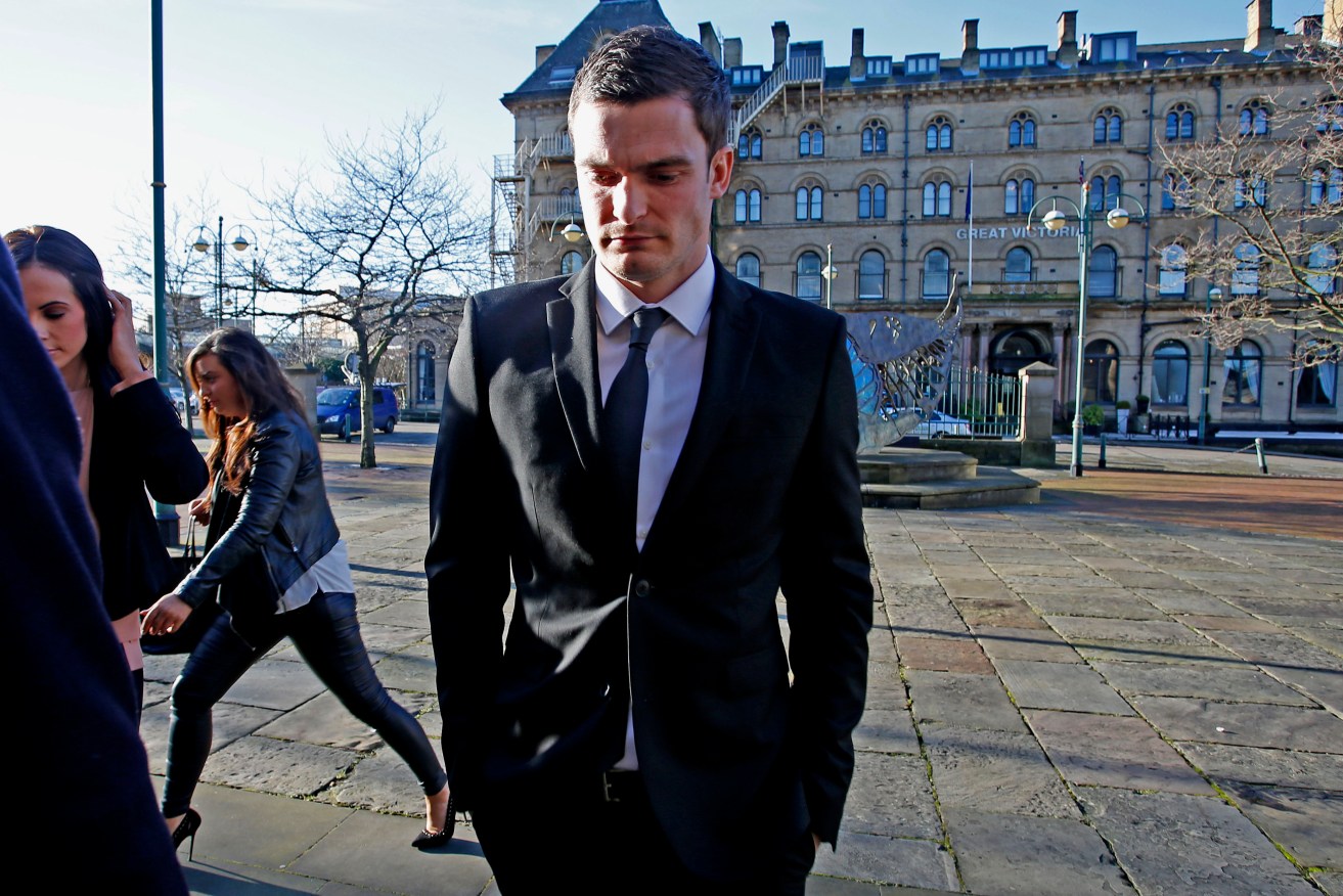 Adam Johnson arrives at a Bradford Crown Court hearing. Photo: Peter Byrne, PA Wire.