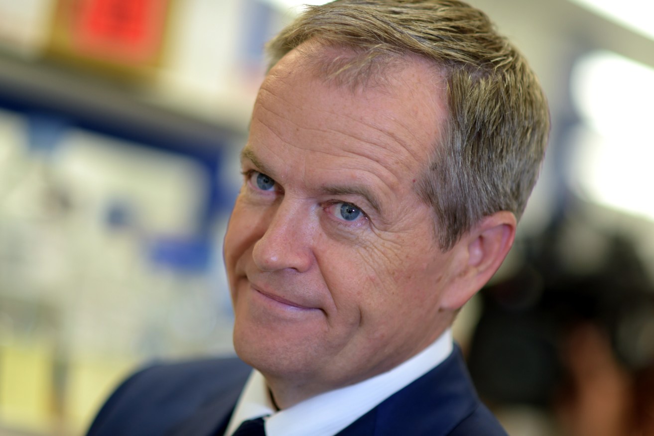 Opposition Leader Bill Shorten has reason to smile. Photo: AAP Image/Lukas Coch
