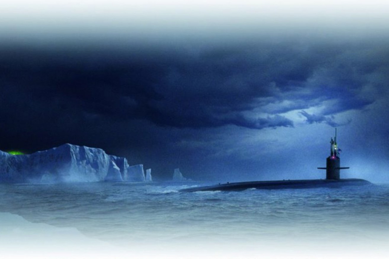 A cover image from the novel Ice Station.