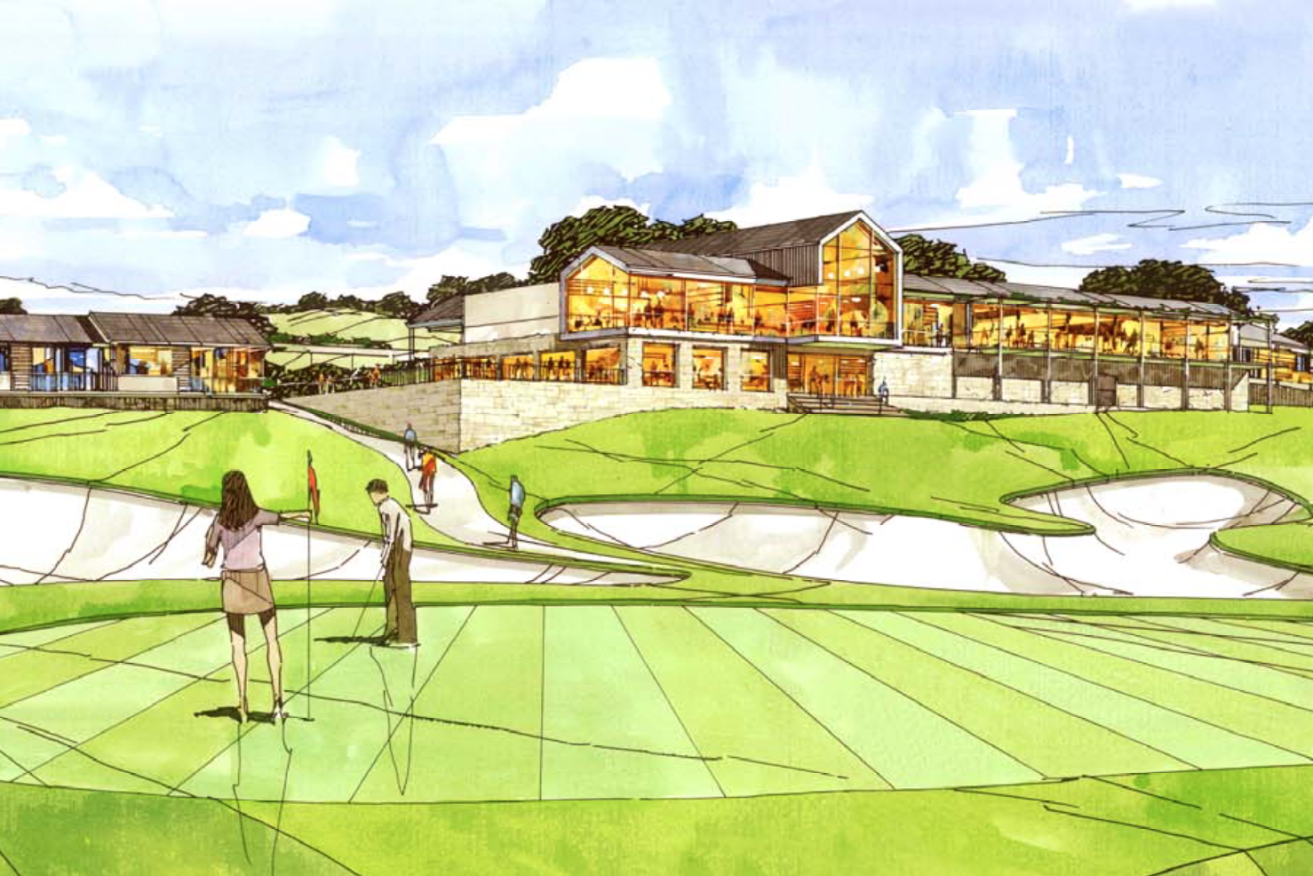 An artist's impression of the course, from the environmental report.